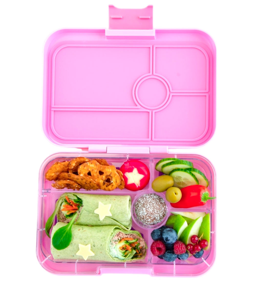 Yumbox Madkasse m. 5 Rum - Bento Tapas - Capri Pink/Jungle