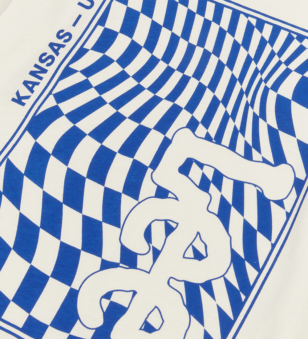 Lee T-Shirt - Checkerboard Graphic - White Asparagus