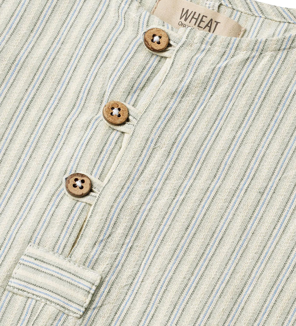 Wheat Sommerdragt - Niller - Aquablue Stripe