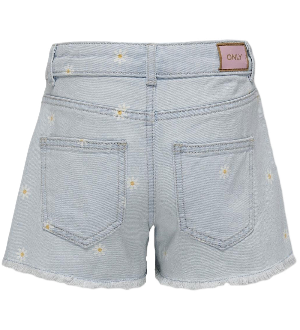 Kids Only Shorts - KogRobyn - Light Blue Denim m. Margueritter