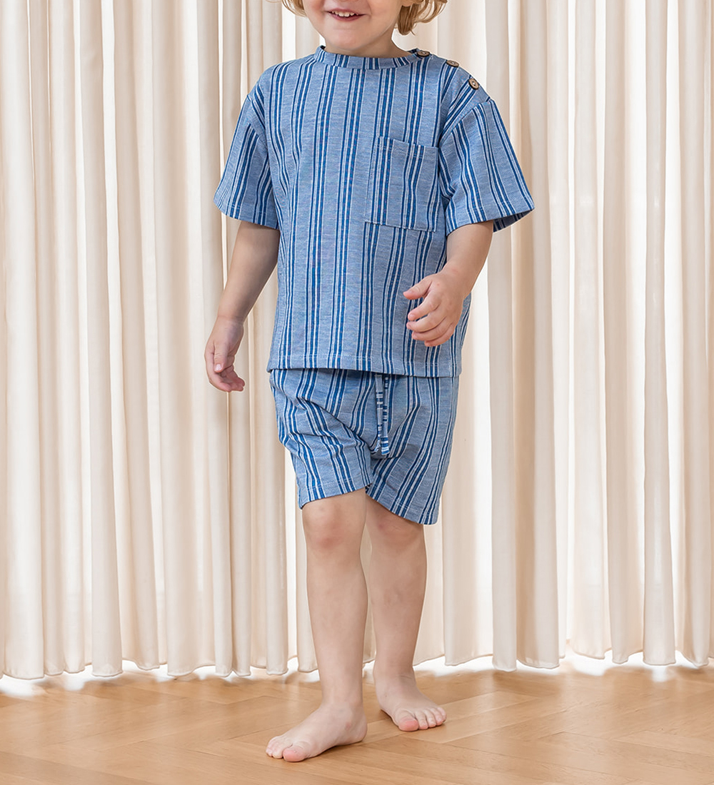 Fliink Shorts - Miro - Cloud Dancer m. Striber
