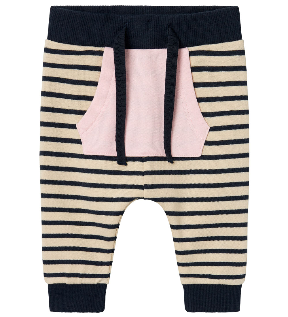 Name It Sweatpants - NbfBearline - Oatmeal