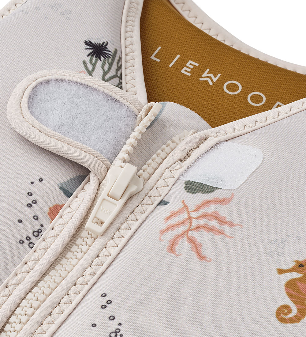 Liewood Svømmevest - 11-15 kg - Dove - Sea Creature/Sandy