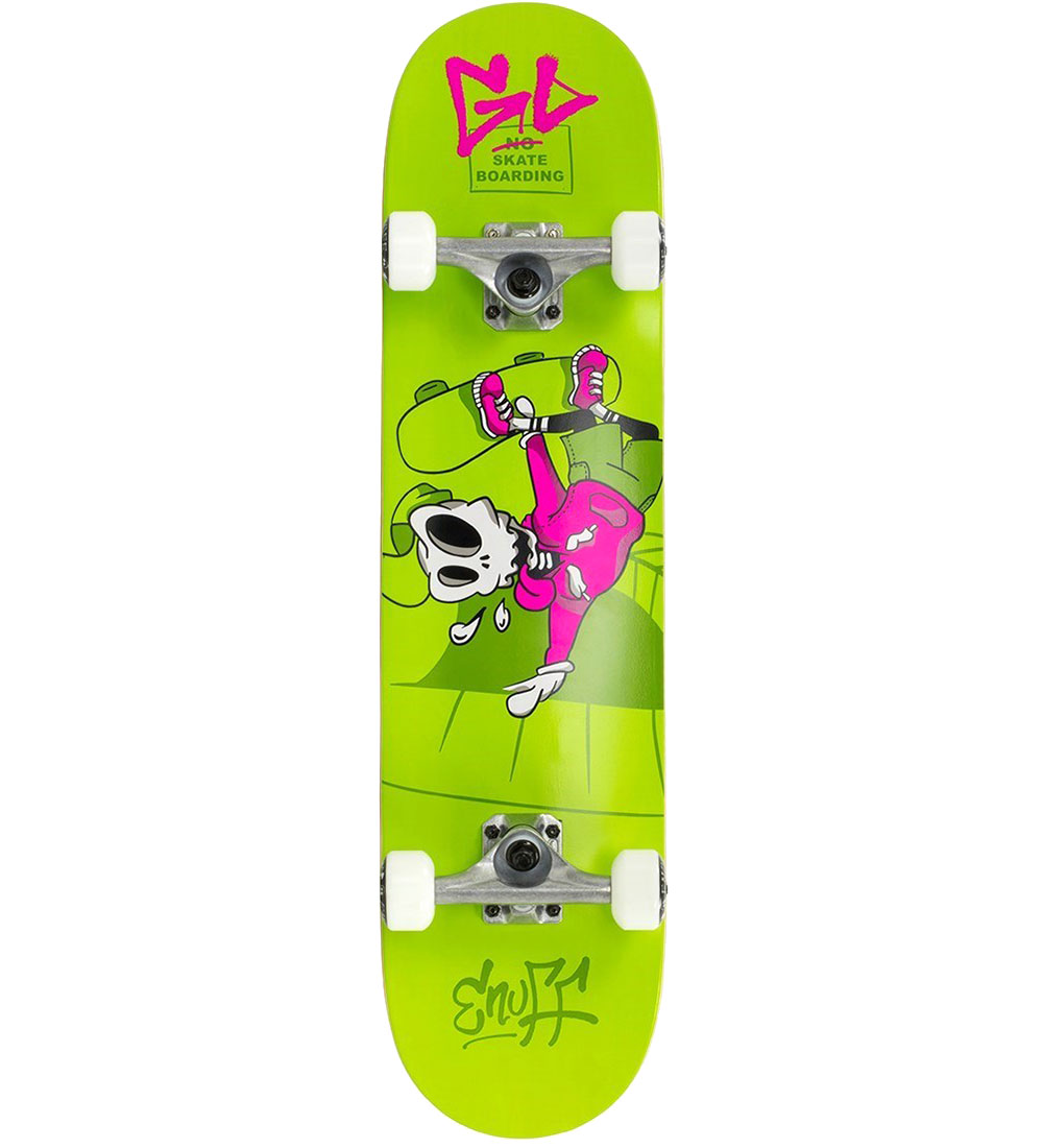 Enuff Skateboard - 7.25'' - Skully Mini Komplet - Grøn
