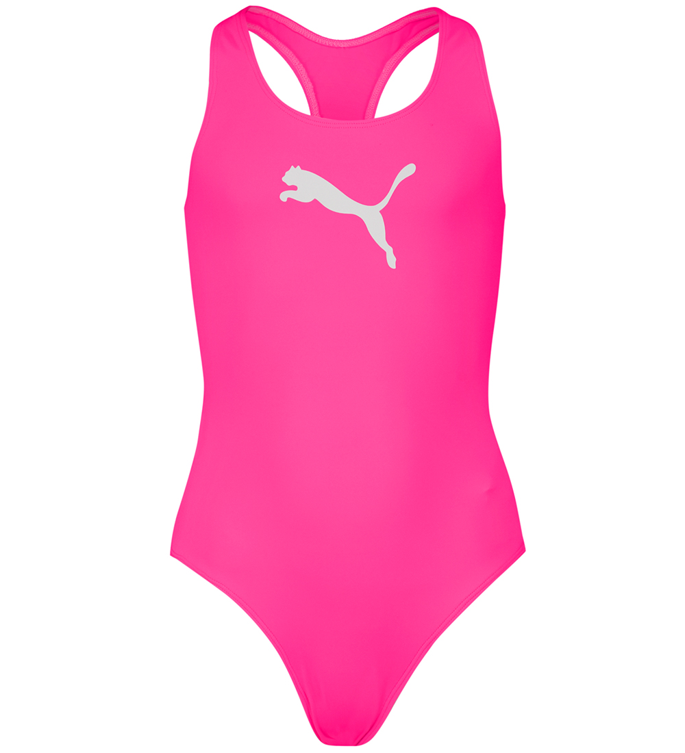 Puma Badedragt - Racerback - UV50+ - Fluo Pink