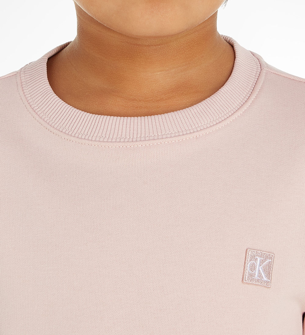 Calvin Klein Sweatshirt - Mono Mini Badge - Sepia Rose