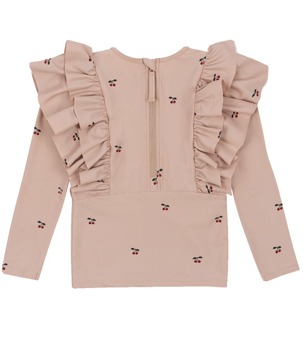 Konges Sløjd Badebluse - Manuca Frill - Cherry Blush