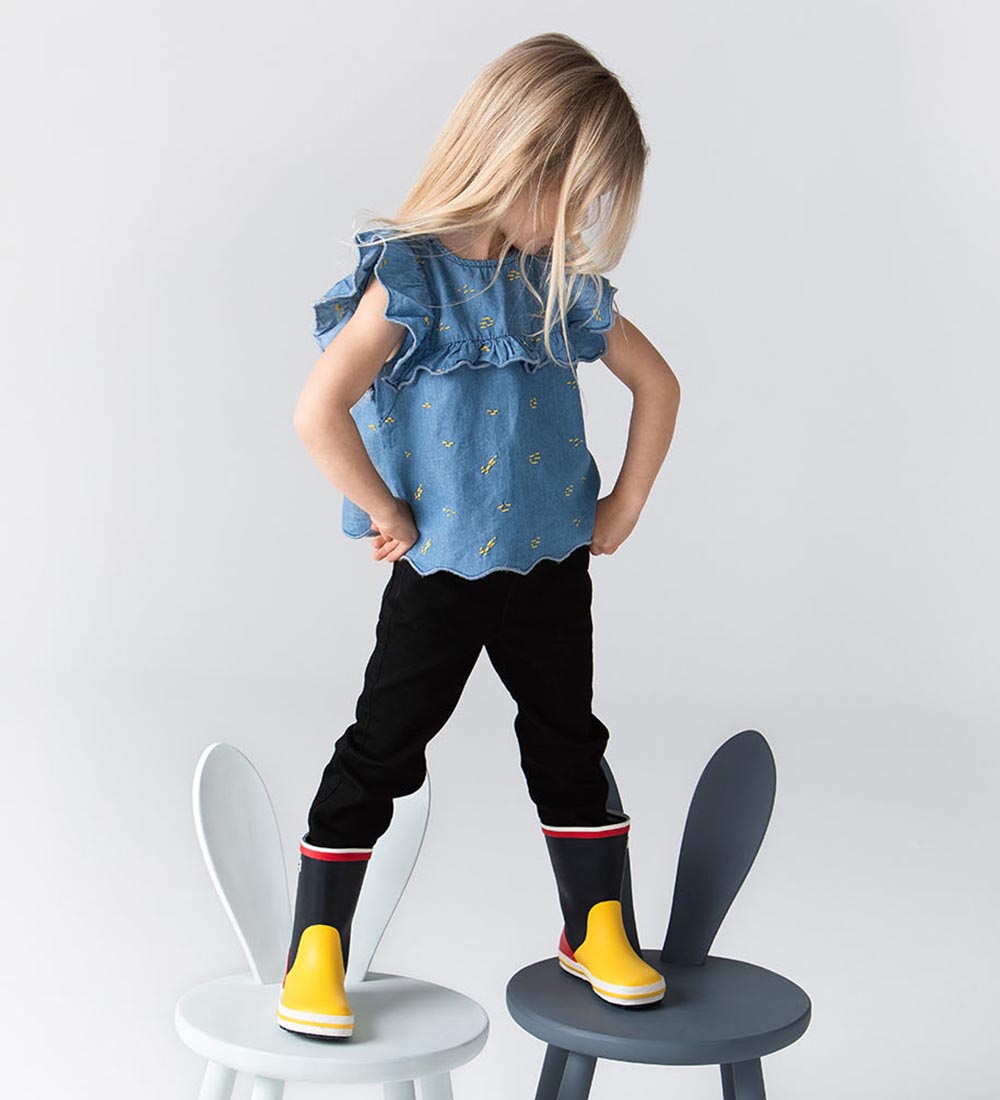 Bundgaard Gummistøvler - Charly High - Navy Multi Print