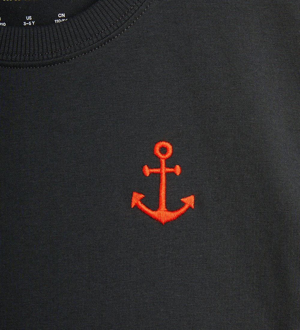 Mini Rodini T-shirt - Anchor Emb - Sort