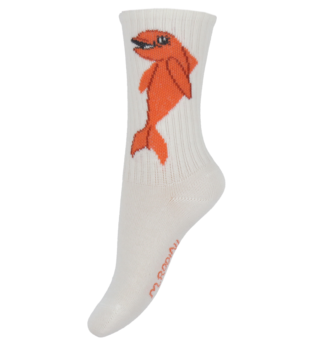 Mini Rodini Strømper - 3-pak - Dolphin - Hvid/Sort/Grå