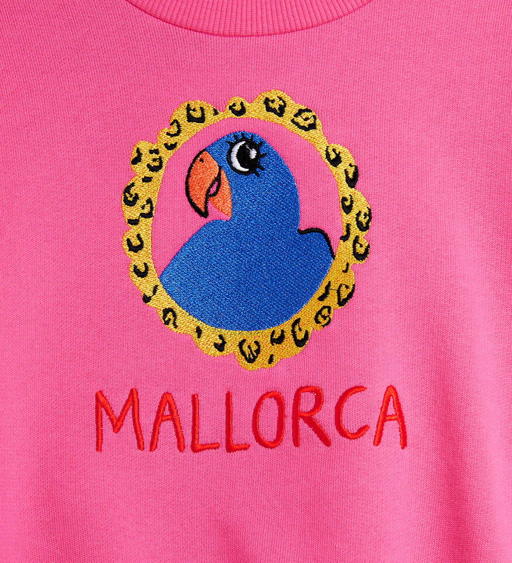 Mini Rodini Sweatshirt - Parrot EMB - Pink