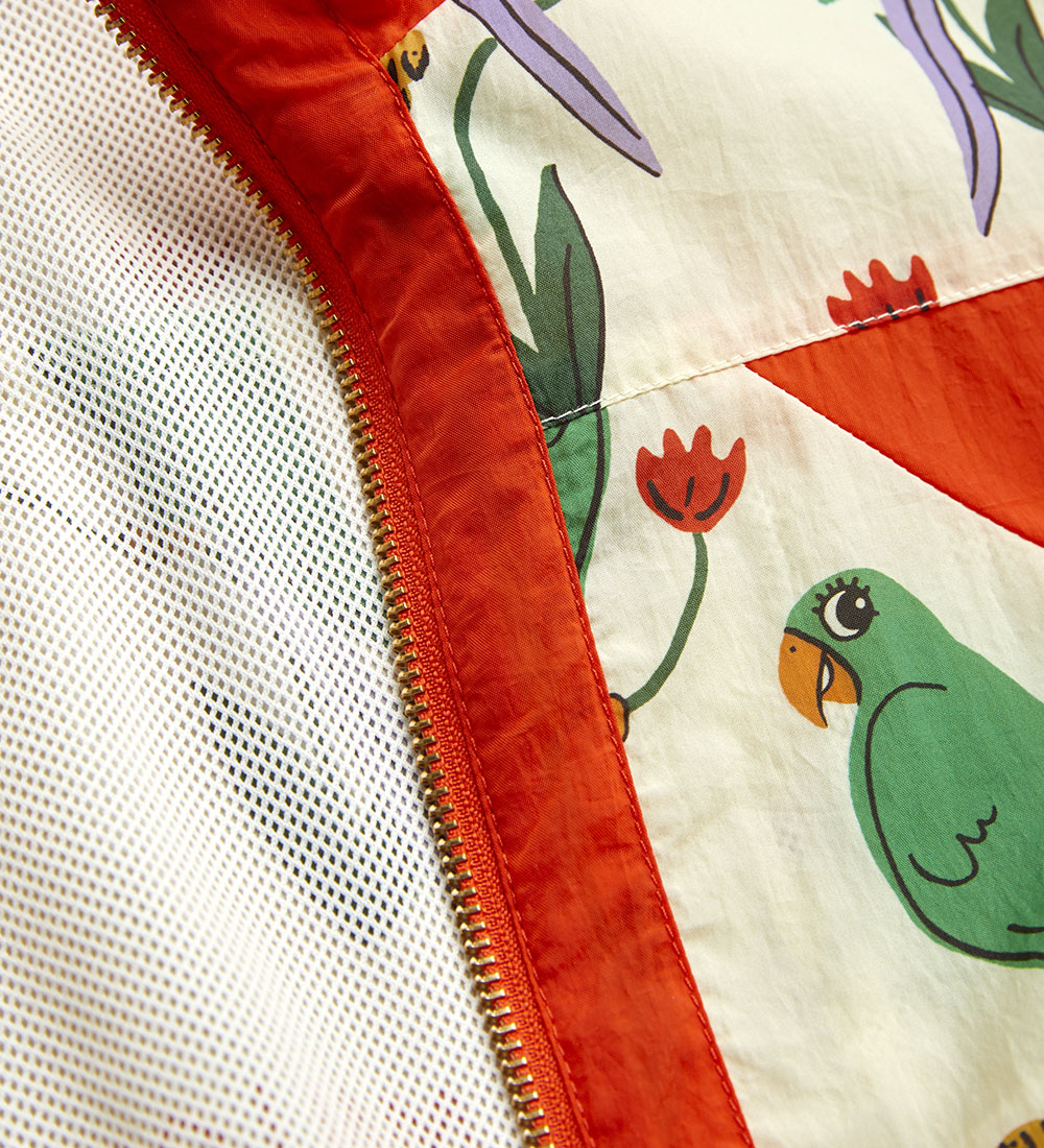 Mini Rodini Cardigan - Parrot - Aop Multi