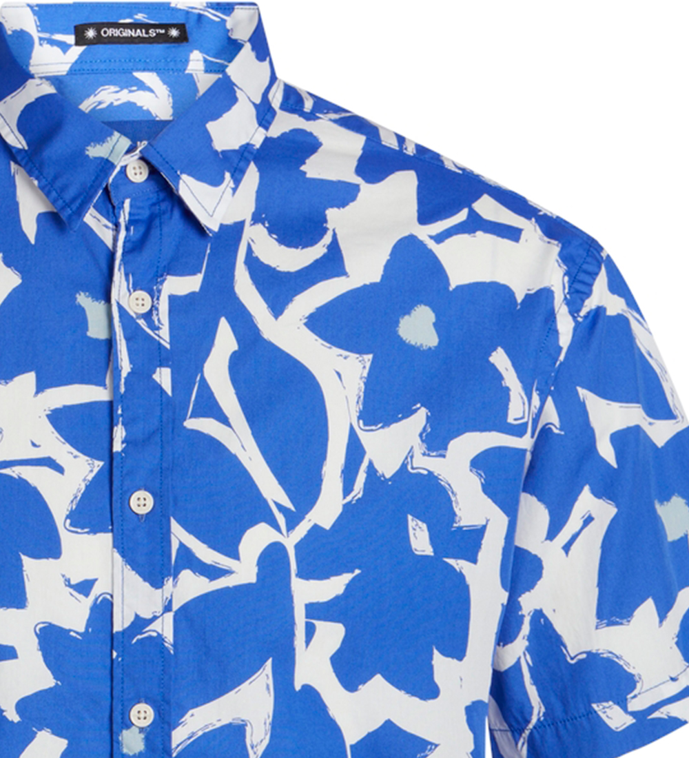 Jack & Jones Skjorte - JorJoshua - Dazzling Blue/Abstract