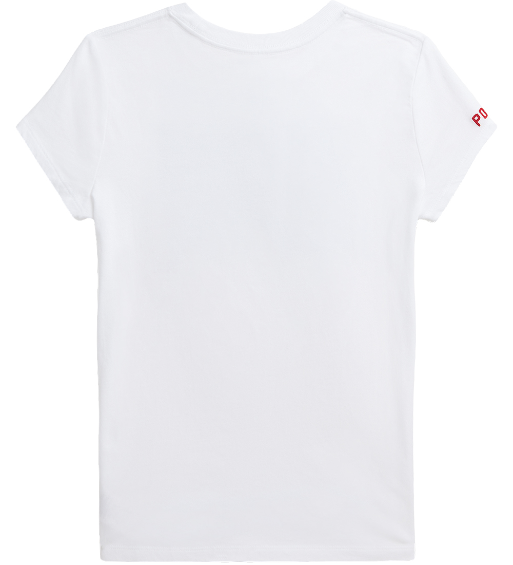 Polo Ralph Lauren T-shirt - Hvid m. Flag