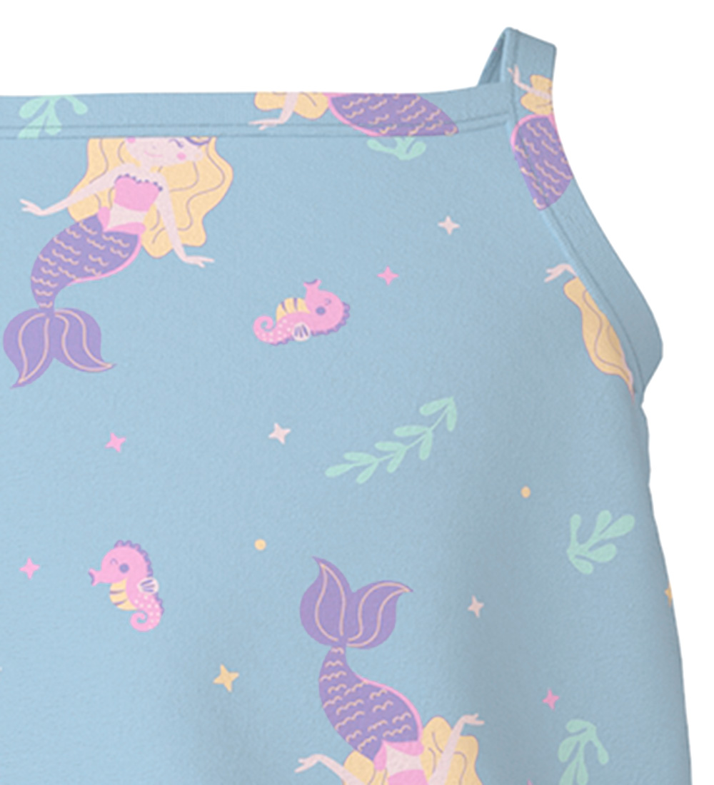 Name It Sommerdragt - NmFVigga - Chambray Blue/Mermaids