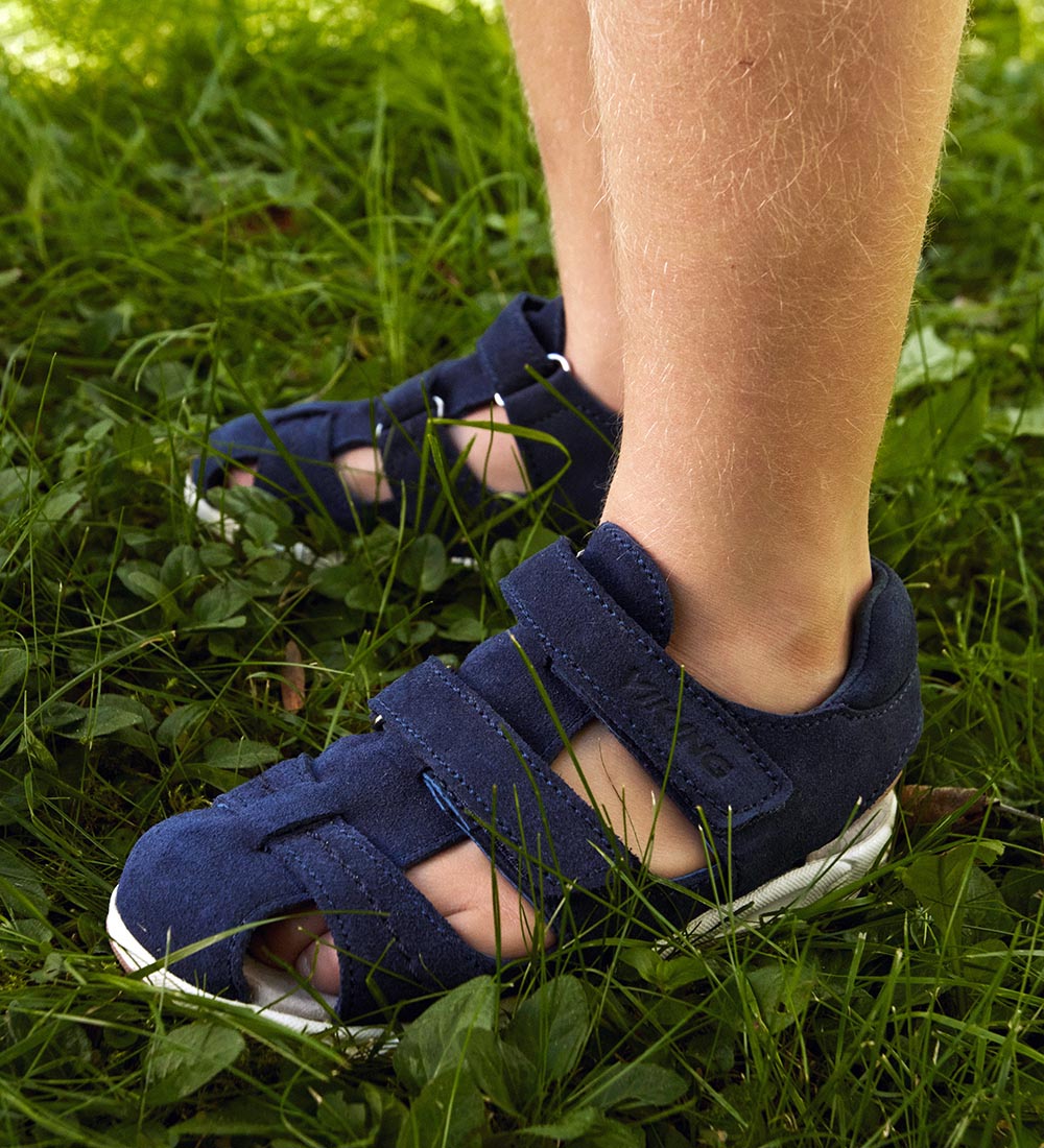 Viking Sandaler - Oscar II - Navy/Green