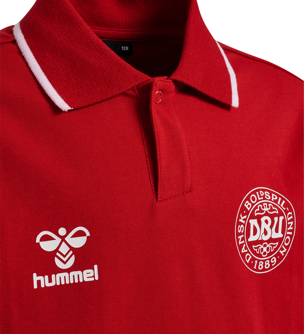 Hummel T-shirt - DBU Gameday Polo - Chili Pepper