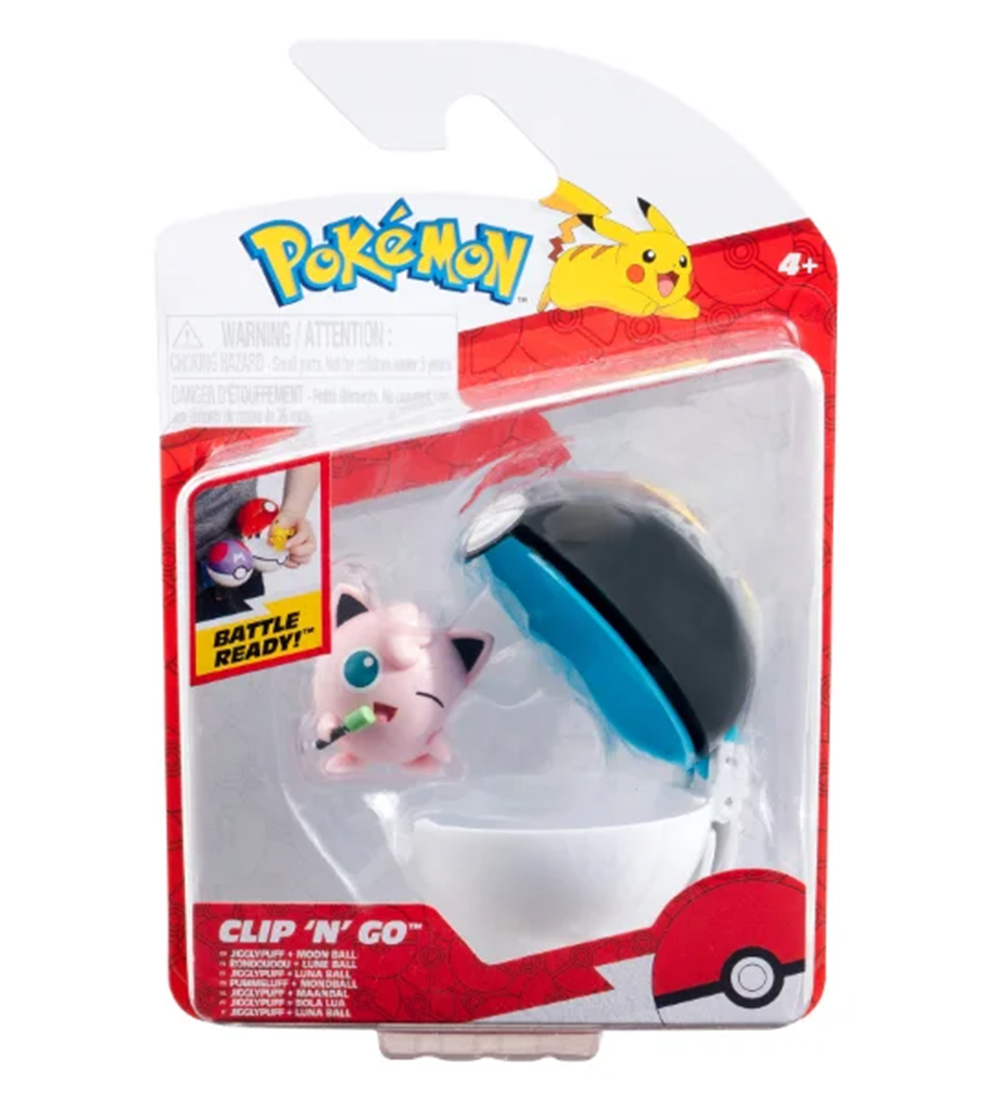 Pokémon Figur - Clip 'N' Go - Moon Ball - Jigglypuff