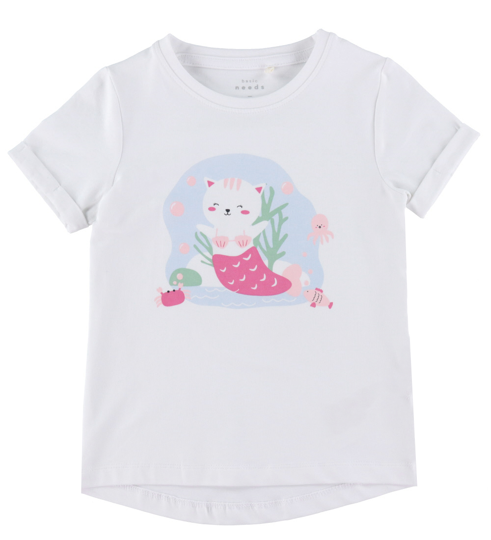 Name It T-shirt - NmfVix - 2 pak - Parfait Pink/Bright White