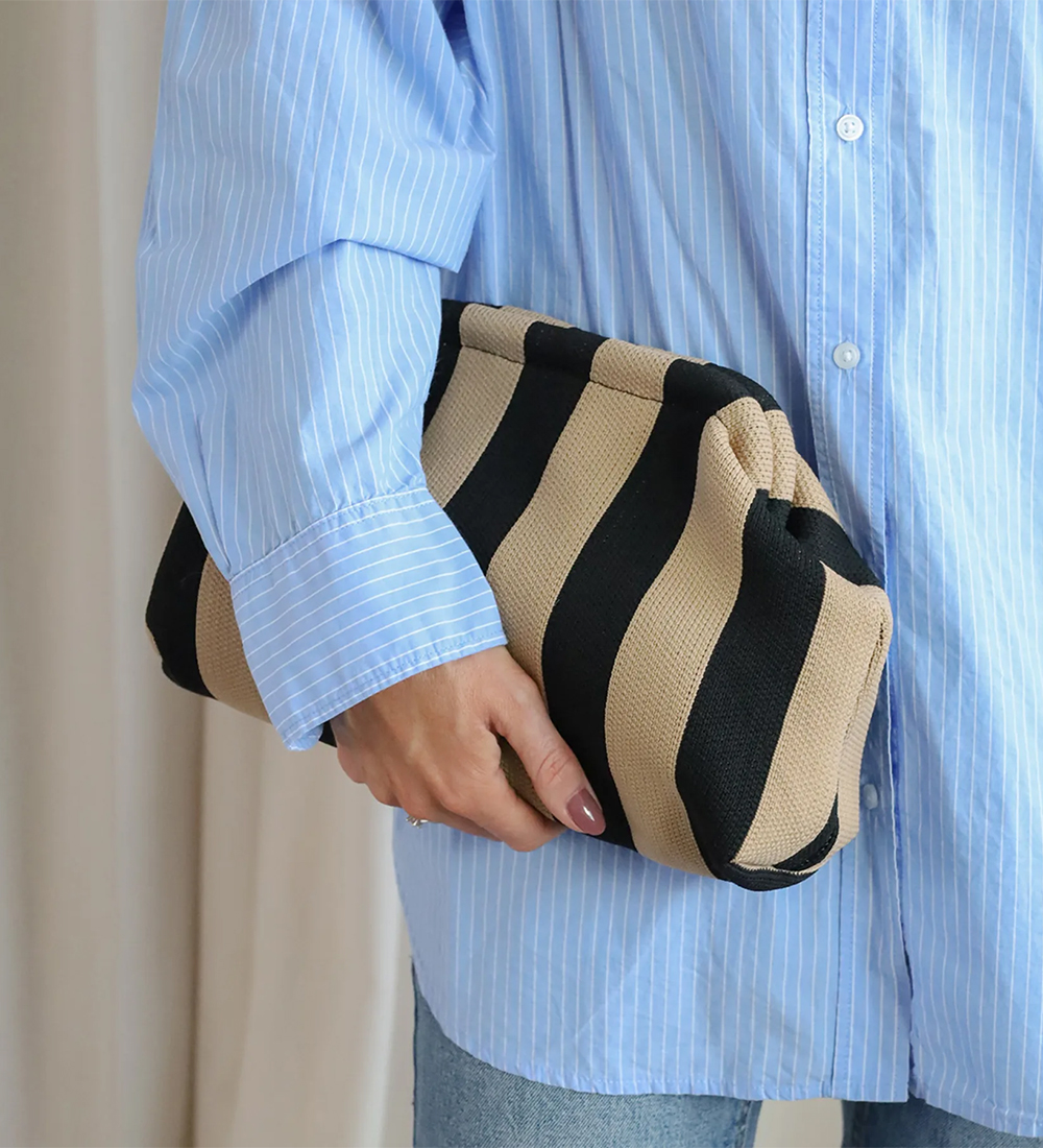 By Stær Taske - Alba Clutch - Sort/Beige