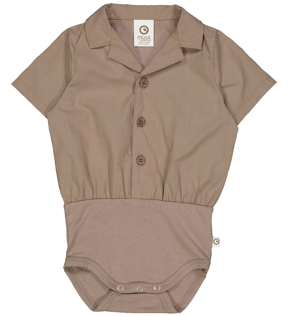 Müsli Skjortebody k/æ - Poplin - Shade