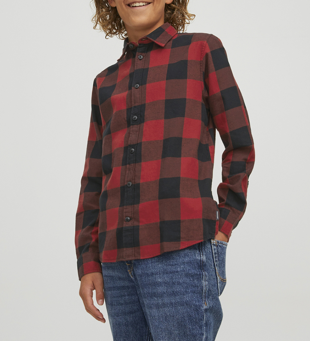 Jack & Jones Skjorte - Noos - JjEgingham - Brick Red