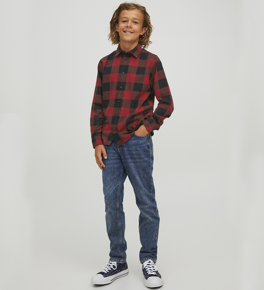 Jack & Jones Skjorte - Noos - JjEgingham - Brick Red