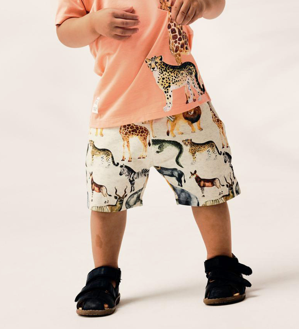 Name It Sweatshorts - NmmJasen - Peyote Melange m. Dyr