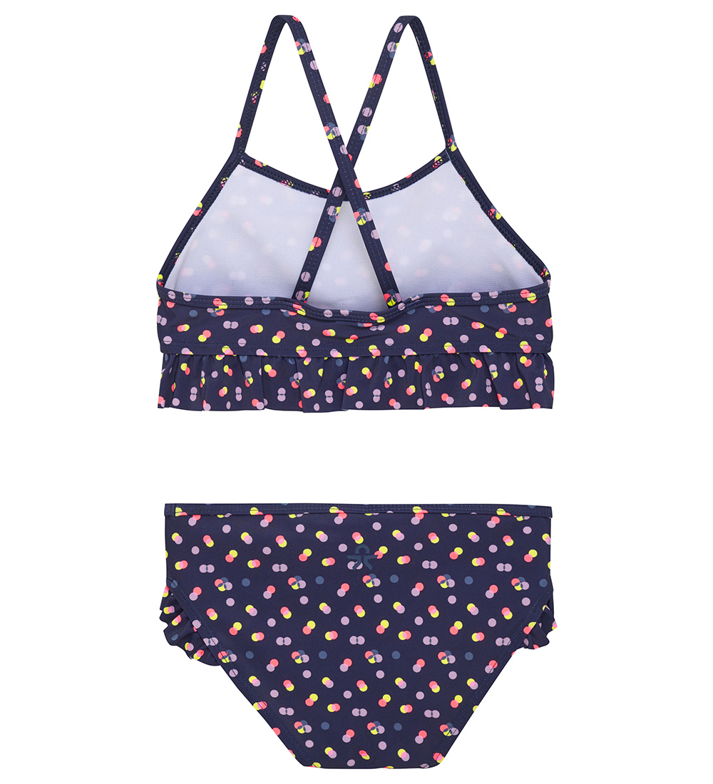Color Kids Bikini - Dress Blue m. Prikker