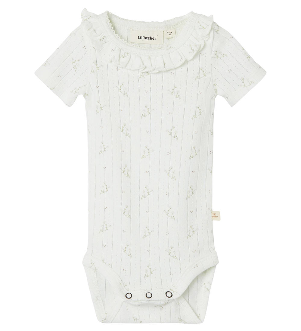 Lil' Atelier Body k/æ - NbfRachello - Coconut Milk m. Blomster