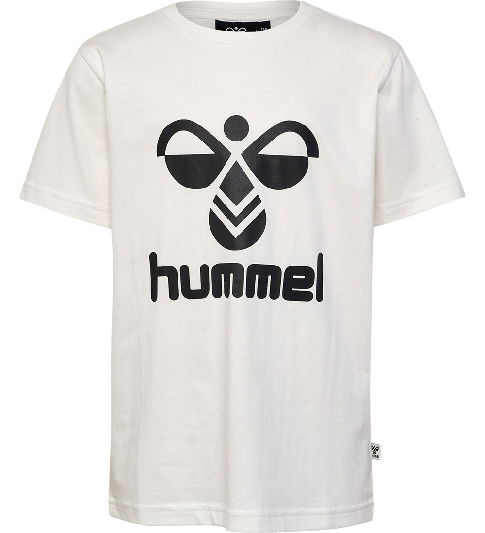 Hummel T-shirt - hmlTres - 2-pak - Caviar/Marshmallow