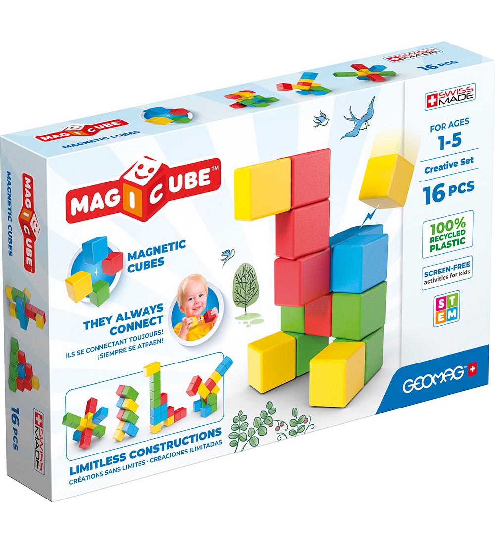 Geomag Magnetsæt - Magicube Creative Set - 16 Dele