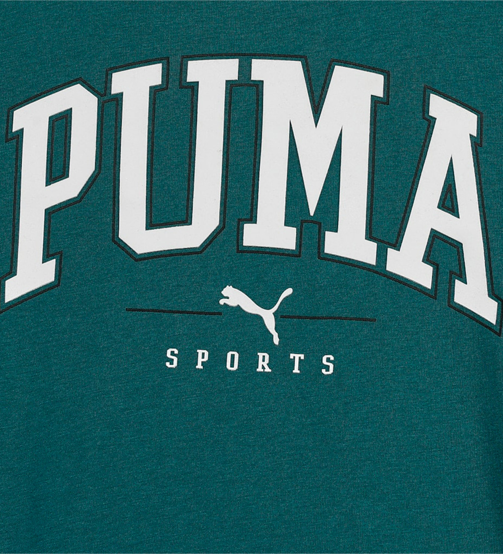 Puma T-shirt - Squad Big Graphic Tee - Cold Green