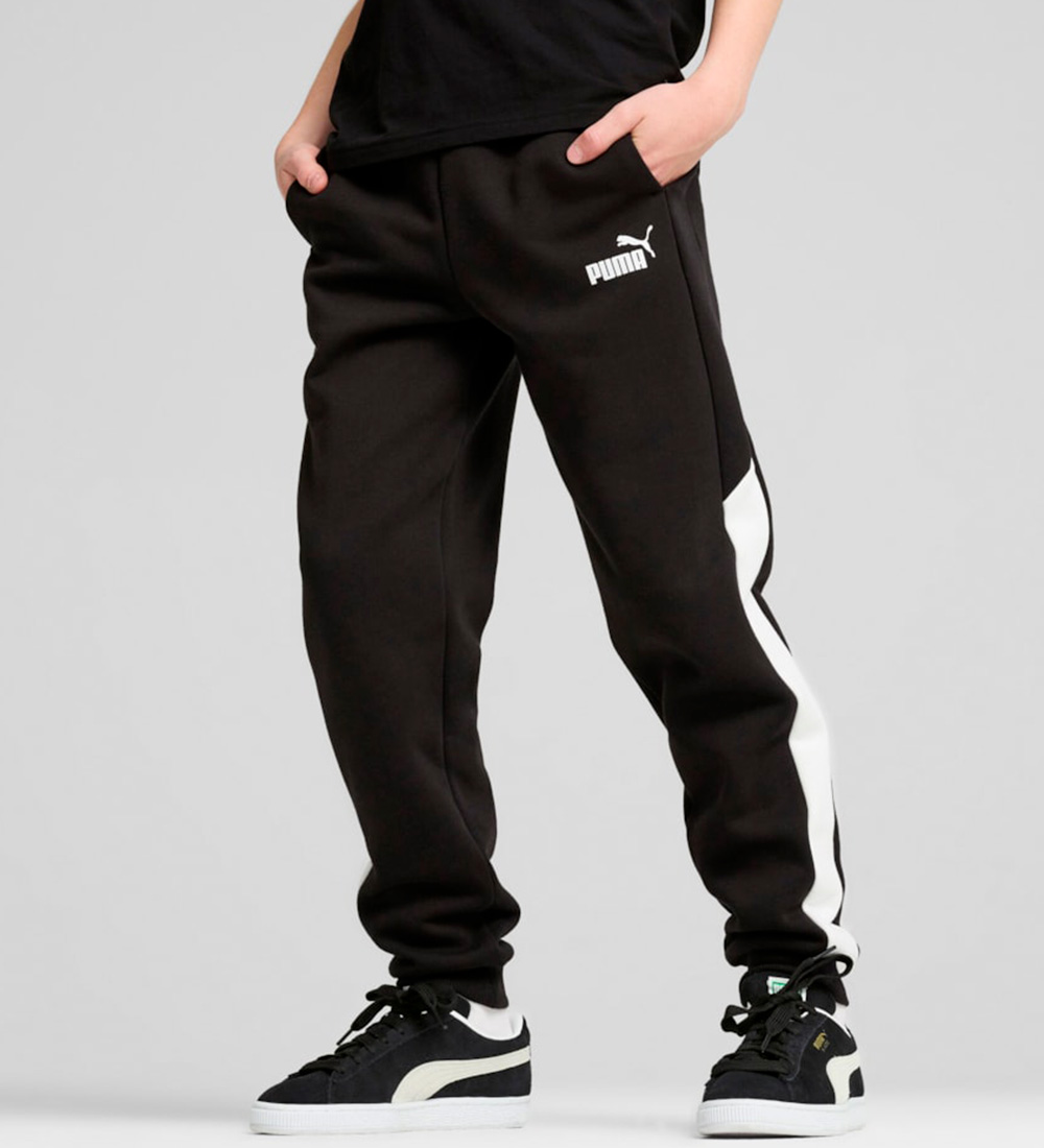 Puma Sweatpants - Power Colorblock - Sort