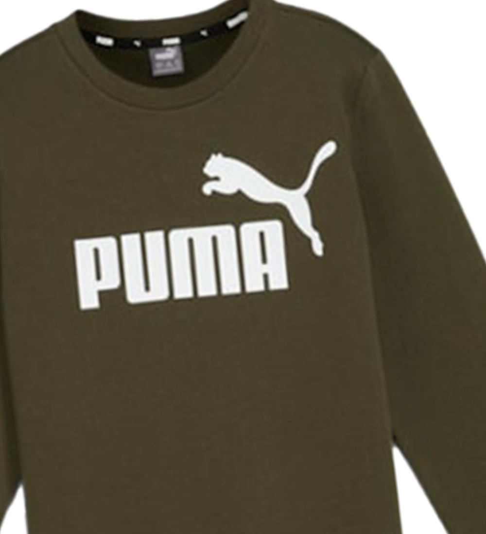 Puma Sweatsæt - Logo - Dark Olive/Sort