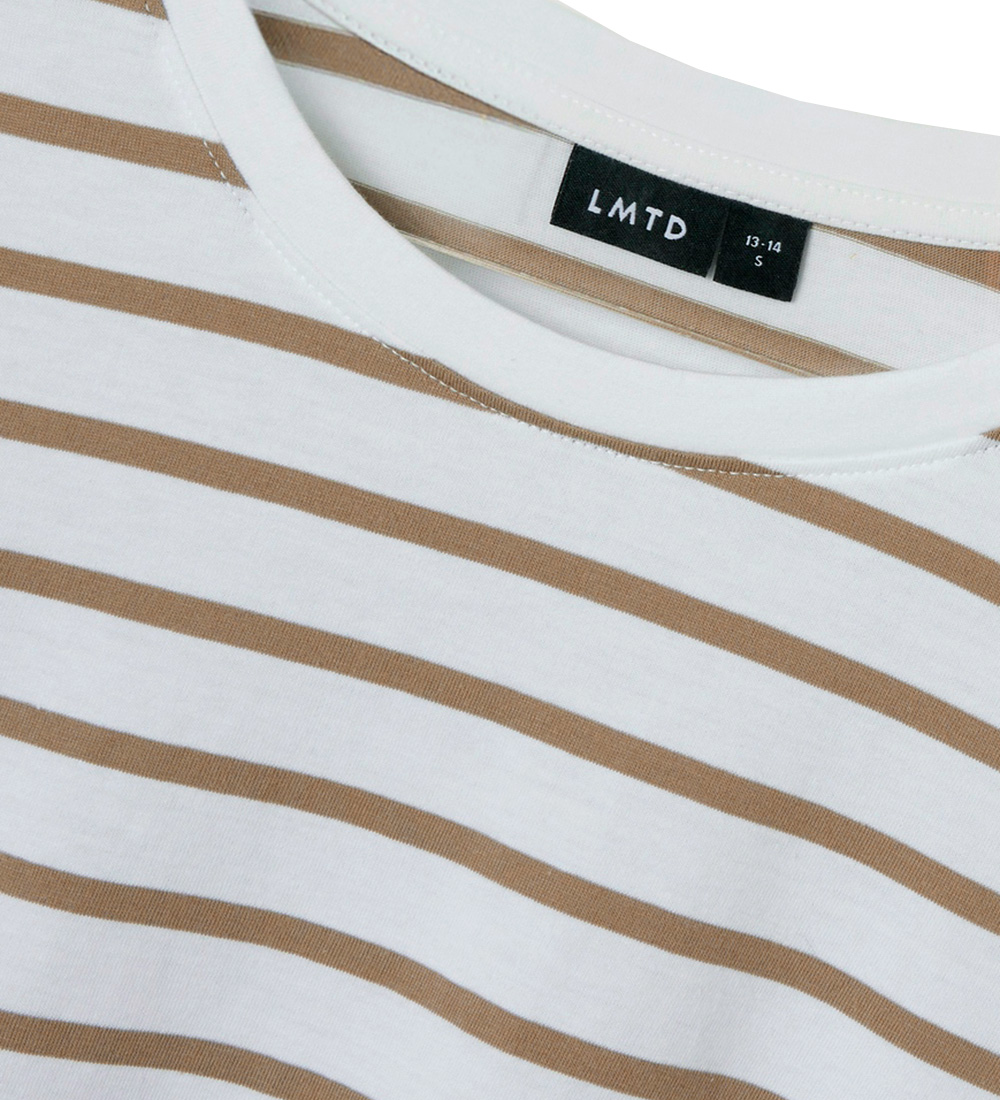 LMTD Bluse - NlfLivo - Mocha Merinque/ White