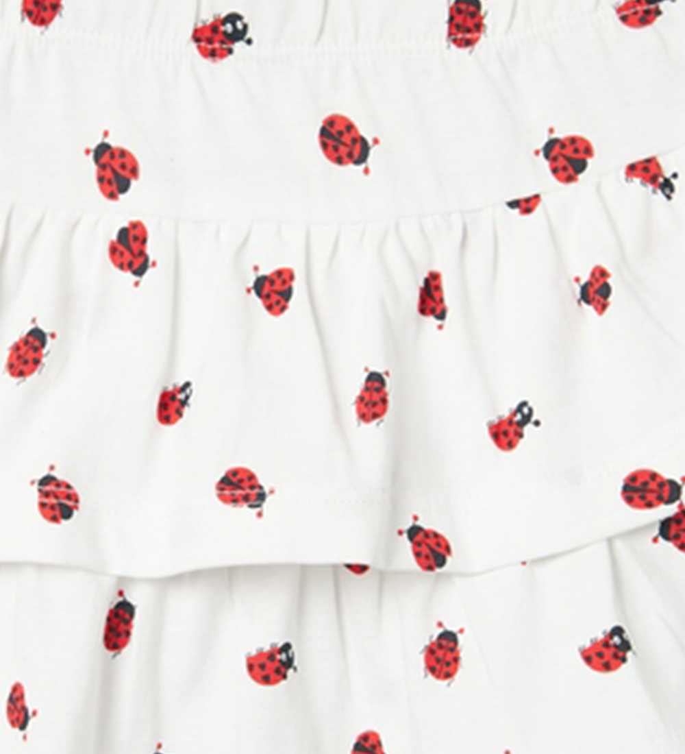 Name It Nederdel - NmfVigga - Bright White/Ladybugs