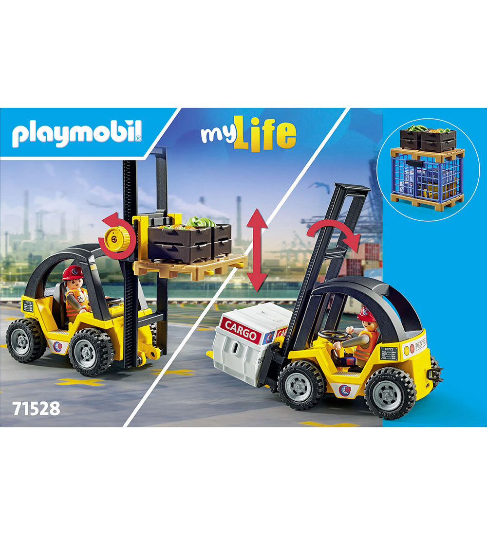 Playmobil My Life - Gaffeltruck Med Last - 71528 - 40 Dele