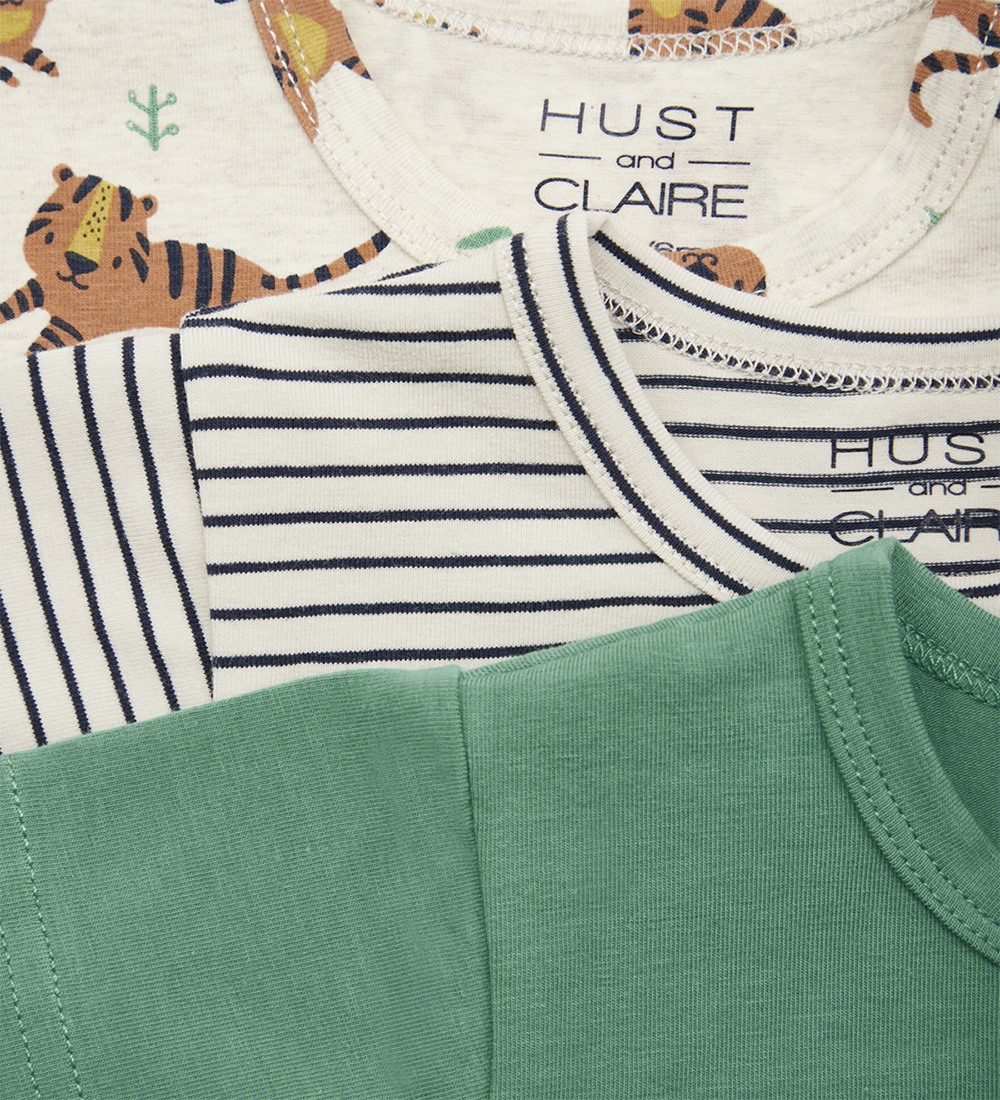 Hust and Claire T-shirt - 3-pak - Asmo - French Oak