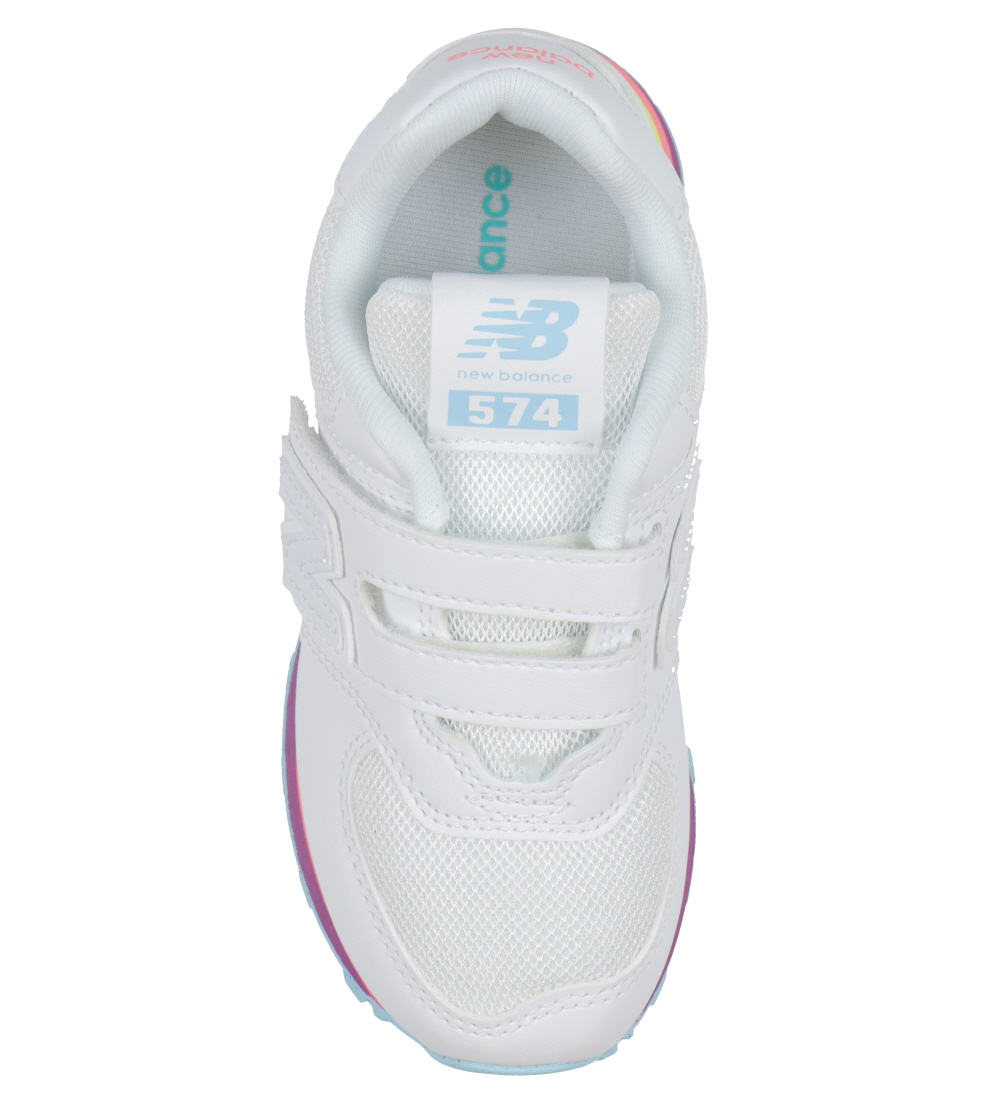 New Balance Sko - 574 - Hvid/Team Sky Blue