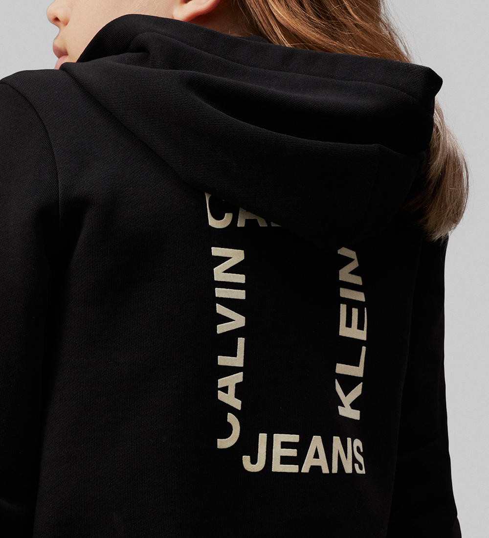Calvin Klein Cardigan - Mini Hero Flock - Ck Black