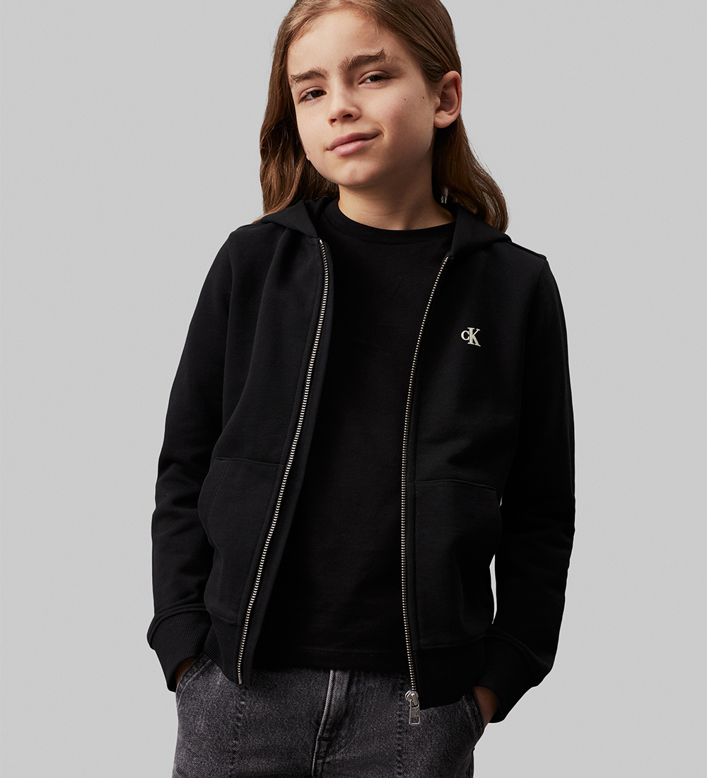 Calvin Klein Cardigan - Mini Hero Flock - Ck Black