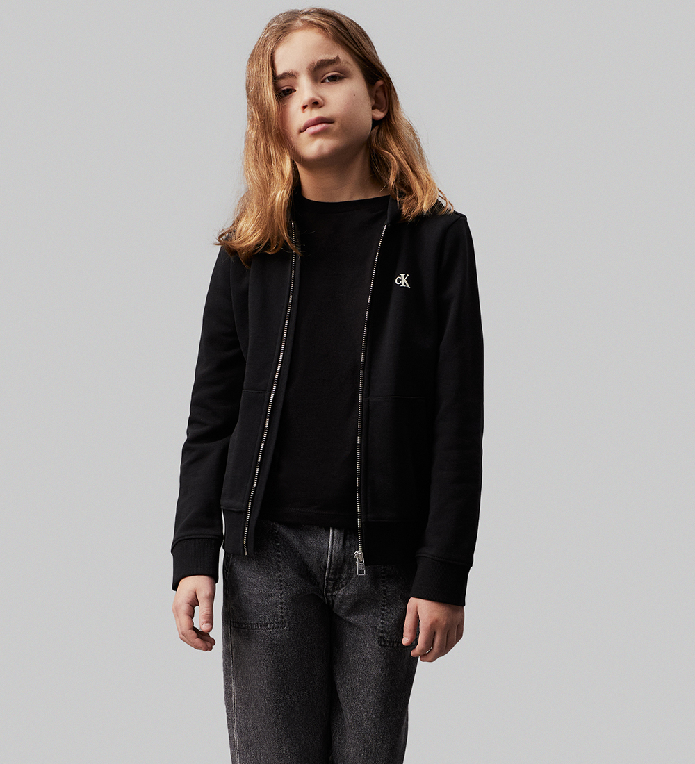 Calvin Klein Cardigan - Mini Hero Flock - Ck Black