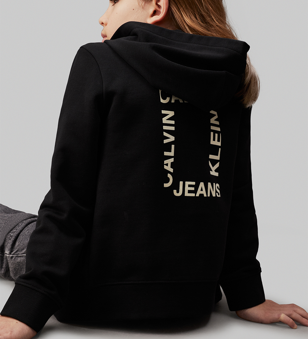 Calvin Klein Cardigan - Mini Hero Flock - Ck Black