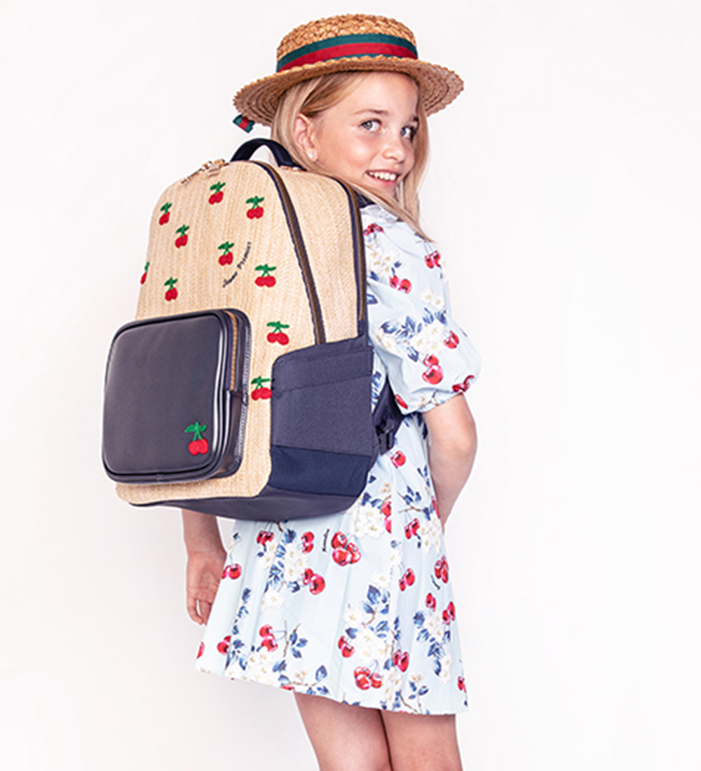 Jeune Premier Rygsæk - New Bobbie - Raffia Cherry