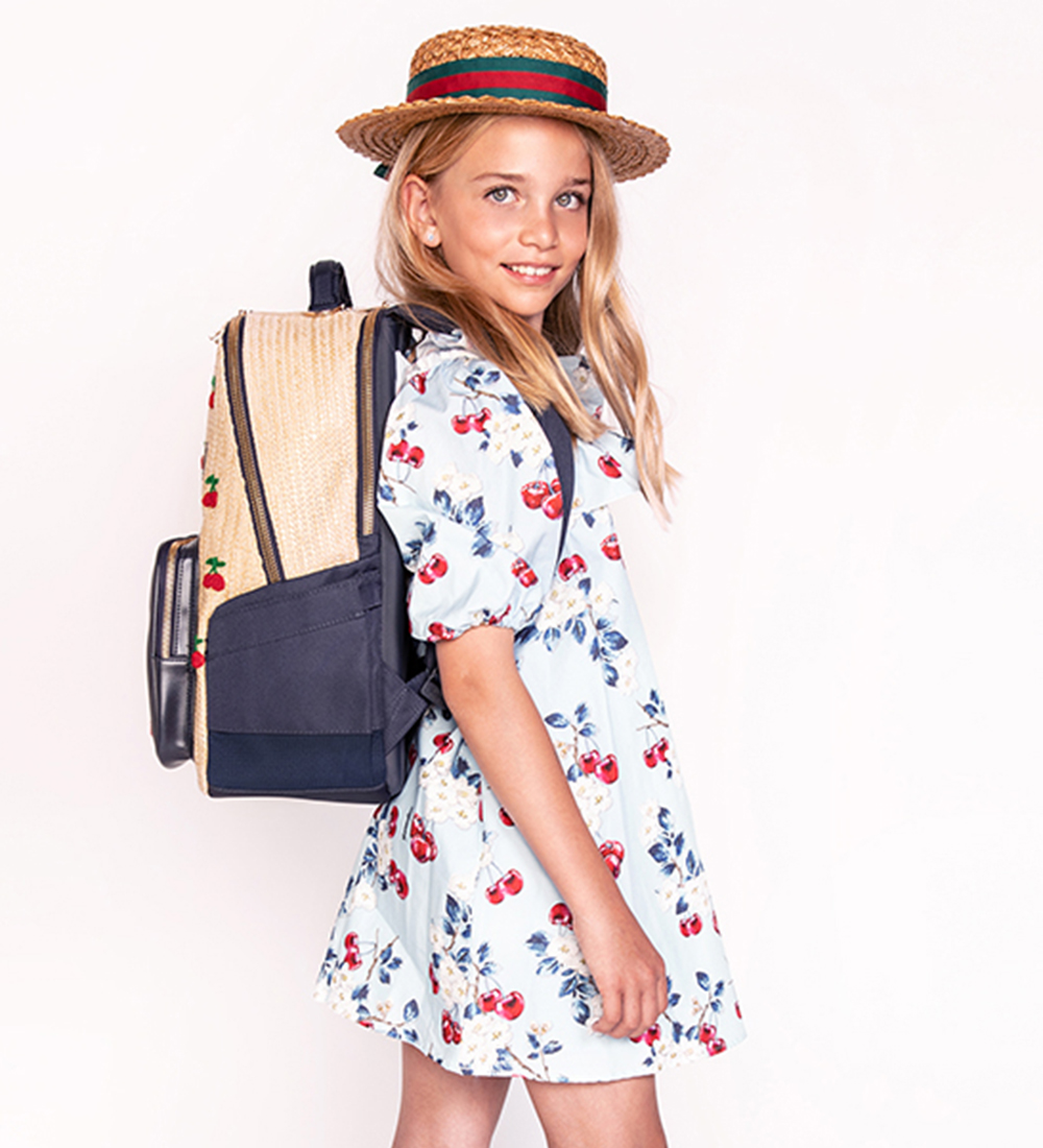 Jeune Premier Rygsæk - New Bobbie - Raffia Cherry