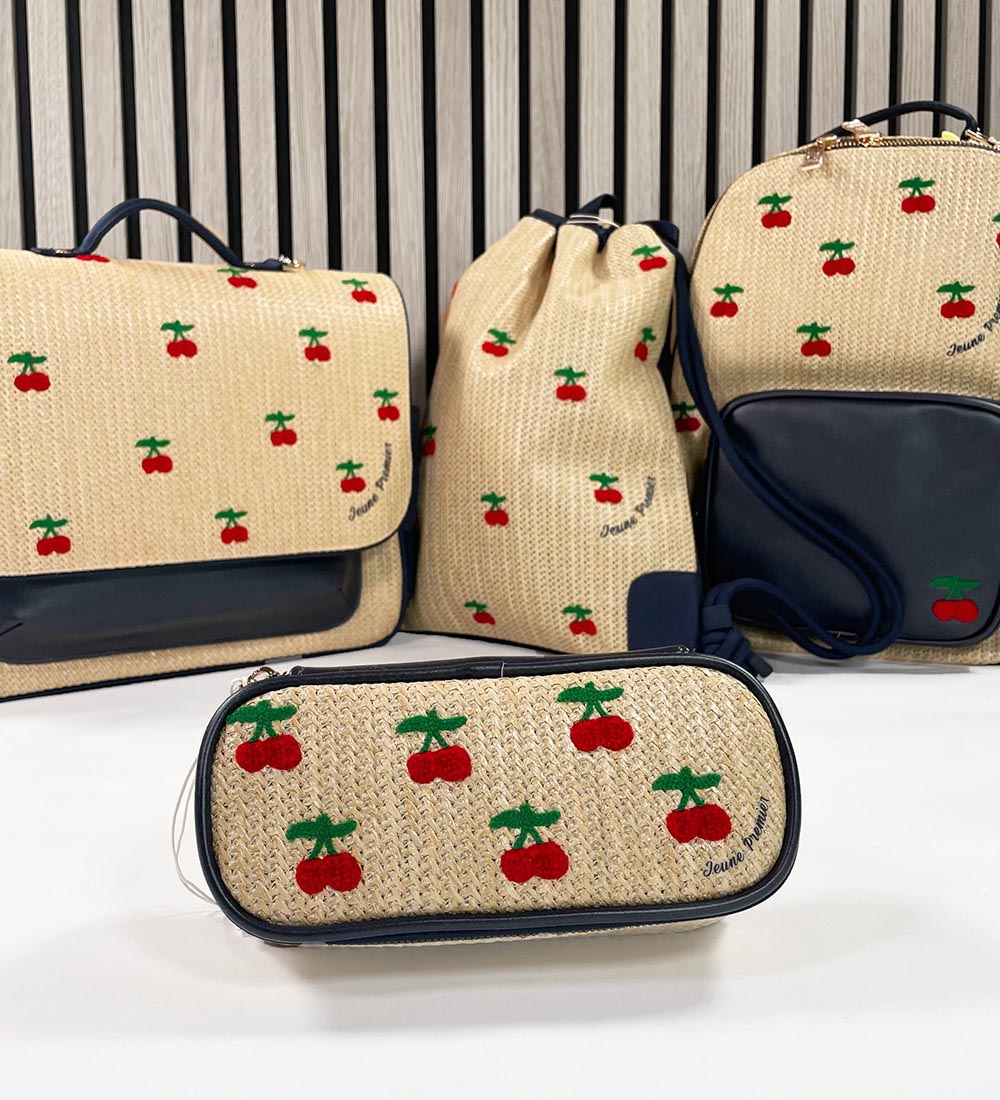 Jeune Premier Rygsæk - New Bobbie - Raffia Cherry