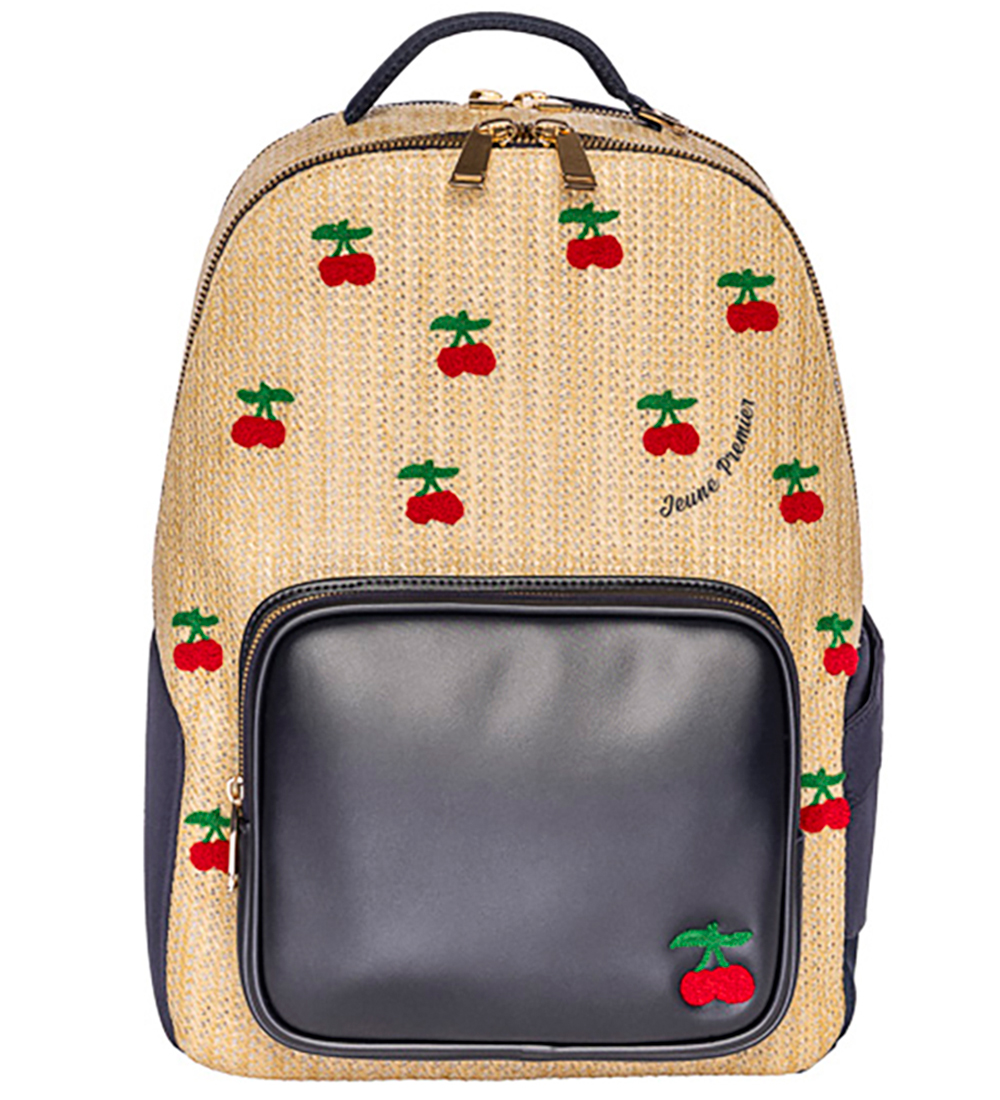 Jeune Premier Rygsæk - New Bobbie - Raffia Cherry