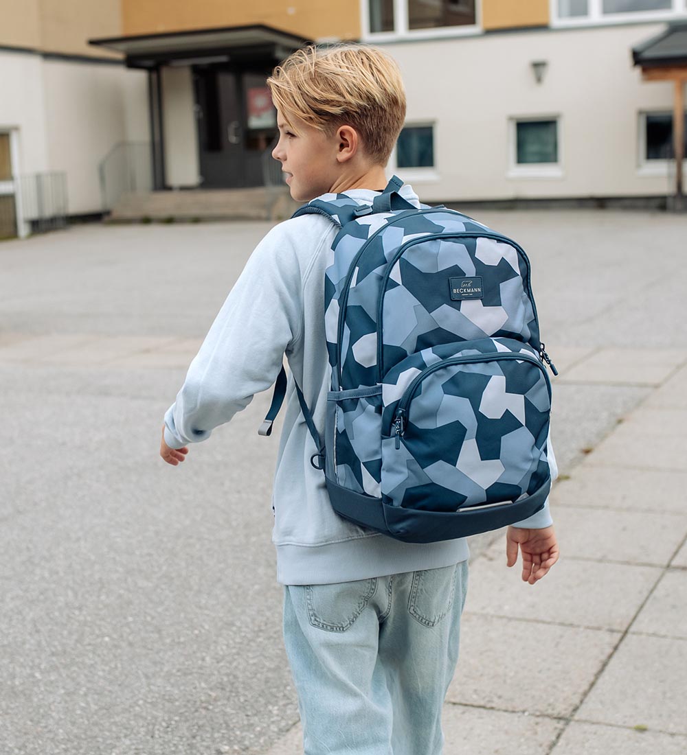 Beckmann Skoletaske - Sport Junior - Blue Camo