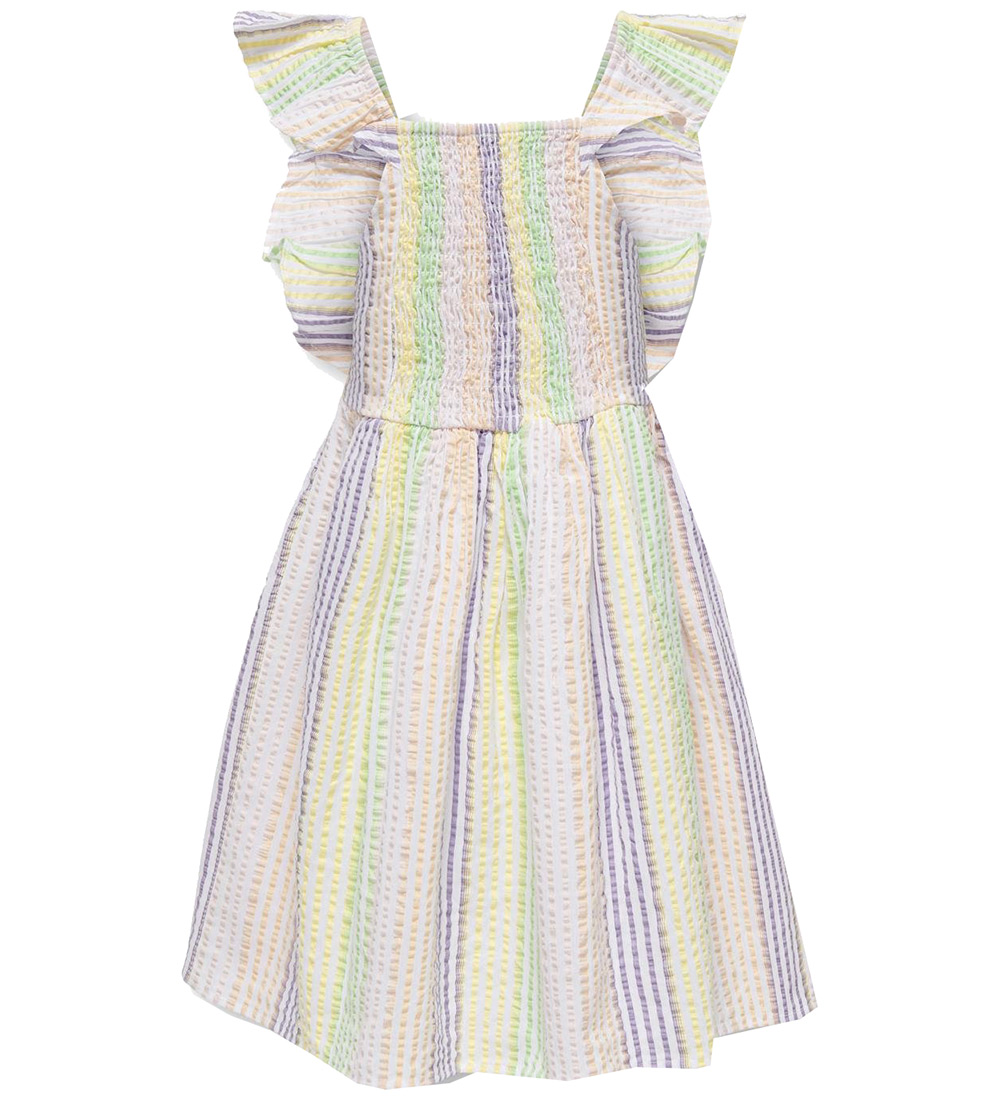 Kids Only Kjole - KogViola - Cloud Dancer/Multi Colour